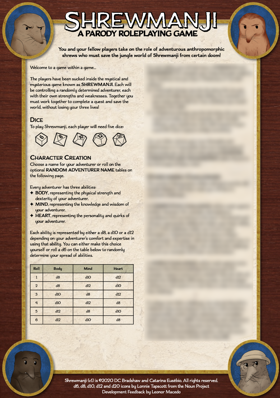 Shrewmanji: A Parody Roleplaying Game