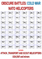 OBSCURE BATTLES 2 - COLD WAR - Extra NATO/OTAN Helicopter Units