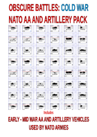 OBSCURE BATTLES 2 - COLD WAR -EXTRA NATO AA AND ARTILLERY UNITS BUNDLE#1 - EARLY-MID