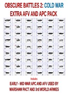 OBSCURE BATTLES 2 - COLD WAR - EXTRA WP AFV+APC UNITS - EARLY-MID