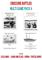 MULTIGAMEPACK 4 DORIA-COLDWAR-SAND AND FLIES-TURTLE SHIPS