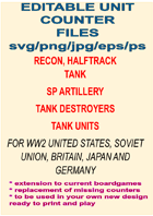 250+ Editable WW2 Era Combat Unit Counters