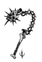 SKULL FLAIL - Stock art