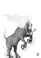 FLAMING HORSE - Stock art
