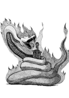 FLAMING VIPER - Stock art