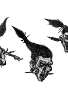 VOODOO HEADS - Stock art