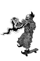 Warlock Skate - Stock art