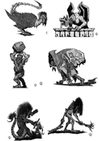 CLASSIC CREATURES PACK - Stock art