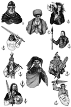 10 PORTRAITS PACK - Stock art
