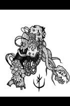 SCI FI SOLDIER 3 "infected" (portrait) - Stock art