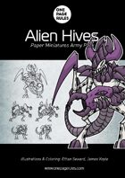 Alien Hives Army Pack - Paper Miniatures