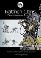 Ratmen Clans Army Pack - Paper Miniatures