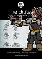 The Brutes Gang Pack - Paper Miniatures