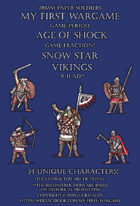Snow Star. Vikings 9-11AD. 28mm paper soldiers.