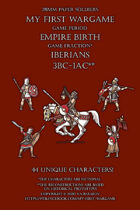 Iberians 3BC-1AC. 28mm paper soldiers.