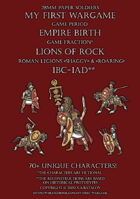 Lions of Rock 100BC-100AD. Roman legions. 28mm paper soldiers.