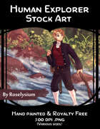 Male Human Explorer - Stock Art