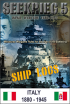 SEEKRIEG 5 Ship Logs - Italy 1880-1945