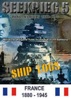 SEEKRIEG 5 Ship Logs - France 1880-1945