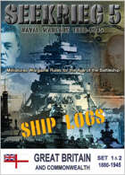 SEEKRIEG 5 Ship Logs - Great Britain 1880-1945