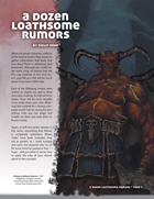 A Dozen Loathsome Rumors
