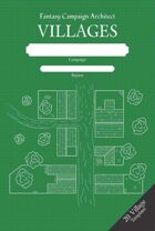 Fantasy Campaign Architect Villages