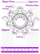 The Magus Hack character sheet