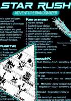 Randomizers for Star Rush one-page rpg