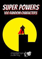 Super Powers: 100 random generic characters
