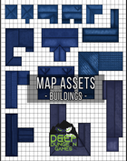 Blue Building Map Assets