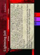 Lightning Jolt - Custom Card