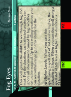 Fog Eyes - Custom Card