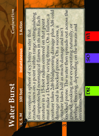 Water Burst - Custom Card