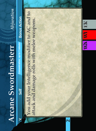 Arcane Swordmasterr - Custom Card