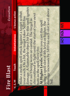 Fire Blast - Custom Card