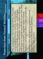 Protection From Normal Missiles - Custom Card