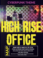 Cyberpunk High Rise Office - Battlemap for RPG and Minis