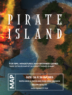 Pirate Island - 36 x 36 inch BattleMap