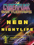 Cyberpunk Neon Nightlife - Battlemap