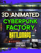 Animated Cyberpunk Factory Battlemap