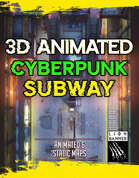Animated Cyberpunk Subway Battlemap