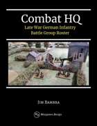 Late War German Infantry Roster