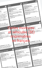 Cartes de Montures et Véhicule s 5e (SRD) en français