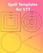Spell Templates bundle for VTT