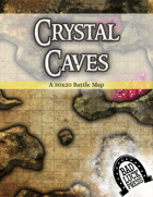 Crystal Caves - 30x20 Battlemap