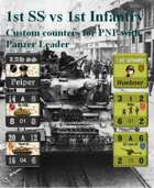 Custom Panzer Leader counters for 1st SS & US 1st Infantry