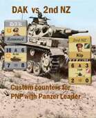 Custom Panzer Leader counters for 15th Panzer & 2nd New Zealand