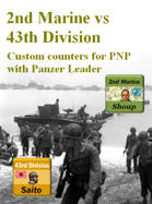 Custom Panzer Leader counters for 2nd Marine & IJA 43rd Division