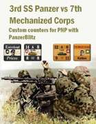 Custom PanzerBlitz counters for 3rd SS Panzer & Soviet 7th Mech Corps
