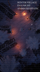 Winter Village, Day/Night, Animated/Static/Abandoned/Occupied